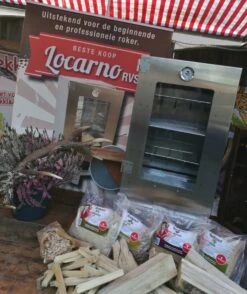 2-L Home & Garden XL Rookoven - RVS - 80x40x28 Cm - 3 Etages -Woonkeuken Winkel 1009x1200 1