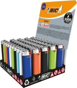 BIC Lighter Aansteker Maxi J26 Display(50stuks) 8 BIC Lighter Aansteker Maxi J26 Display(50stuks) -Woonkeuken Winkel 1045x1200