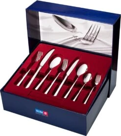 Sola Bestekset Luxor - Modern - 8 Persoons - 70 Delig - Zilverwit Edelstaal 18/10 - RVS - Zilver -Woonkeuken Winkel 1068x1200 3