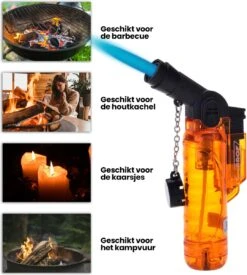 Prof Turbo Aansteker - Stormaansteker - Kaarsen - BBQ - Sigaren - 1 St -Woonkeuken Winkel 1078x1200