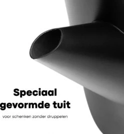 Vatten® - Premium RVS Theepot - Incl. RVS Theefilter - 1L - Zwart - Dubbelwandig -Woonkeuken Winkel 1110x1200