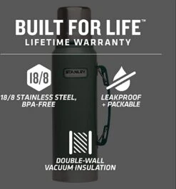 Stanley The Legendary Classic Bottle 1,40L - Thermosfles - Hammertone Green 19 Stanley The Legendary Classic Bottle 1,40L - Thermosfles - Hammertone Green -Woonkeuken Winkel 1113x1200 3