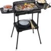 Princess 112250 Elektrische BBQ Met Zijplanken - BBQ - 40x25cm - Met En Zonder Statief Te Gebruiken - Met Zijplankjes - Ook Te Gebruiken Als Tafelgrill - 2200W -Woonkeuken Winkel 1156x1200 2
