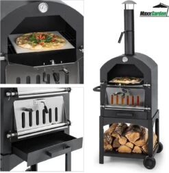 MaxxGarden Pizza Oven Buiten - Houtskool – Incl. Pizzasteen - 45x65x158cm 10 MaxxGarden Pizza Oven Buiten - Houtskool – Incl. Pizzasteen - 45x65x158cm -Woonkeuken Winkel 1175x1200 2