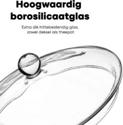 Vatten® Premium Glazen Theepot - 700ml - Dubbelwandig - Anti-drup - Transparant 12 Vatten® Premium Glazen Theepot - 700ml - Dubbelwandig - Anti-drup - Transparant -Woonkeuken Winkel 1175x1200