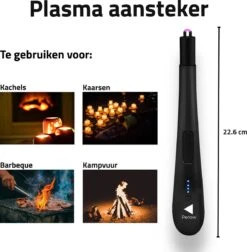 Oplaadbare Lange Elektrische Aansteker - Zwart - Duurzame Plasma Aansteker - Inclusief Cadeauverpakking - BBQ - Kaarsen 14 Oplaadbare Lange Elektrische Aansteker - Zwart - Duurzame Plasma Aansteker - Inclusief Cadeauverpakking - BBQ - Kaarsen -Woonkeuken Winkel 1177x1200 3