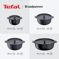 Tefal Trattoria Braadpan - Ø28 Cm - Inclusief Deksel -Woonkeuken Winkel 1194x1200