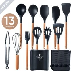 VAIVE Kookgerei Set 13-delig Met Houder - Keukengerei Set - Garde - Spatel Silicone 10 VAIVE Kookgerei Set 13-delig Met Houder - Keukengerei Set - Garde - Spatel Silicone -Woonkeuken Winkel 1194x1200 6