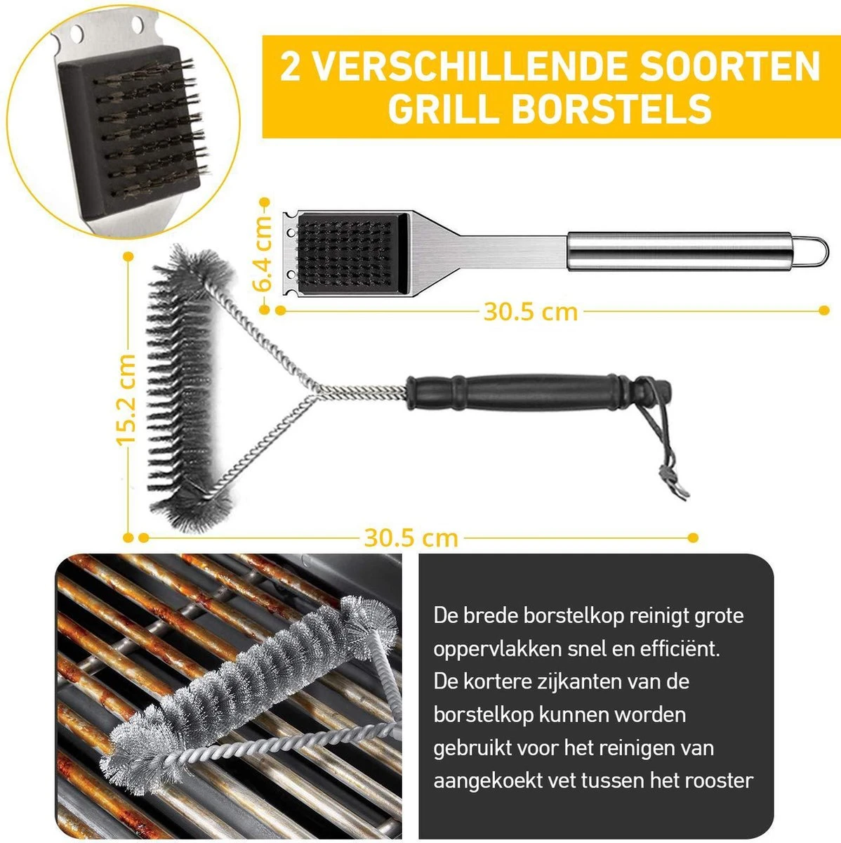 Saveur Royal® 35-delige Barbecue Gereedschapset In Roestvrij Staal - BBQ Grill Set Met Draagtas - Barbecuegerei-sets - Barbecue Accessoires Gereedschap - 35-delig 6 Saveur Royal® 35-delige Barbecue Gereedschapset In Roestvrij Staal - BBQ Grill Set Met Draagtas - Barbecuegerei-sets - Barbecue Accessoires Gereedschap - 35-delig - Afbeelding 4