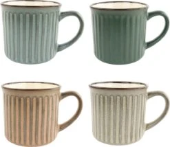 OTIX Koffiekopjes - Met Oor - Set Van 4 - Aardewerk - 250 Ml 12 OTIX Koffiekopjes - Met Oor - Set Van 4 - Aardewerk - 250 Ml -Woonkeuken Winkel 1200x1042 1