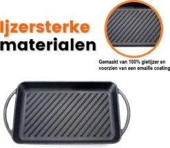Kicinn Grillplaat - Gietijzer - Geëmailleerd - Incl. Accessoires - Ø 33 X 21.8 Cm (LxB) 11 Kicinn Grillplaat - Gietijzer - Geëmailleerd - Incl. Accessoires - Ø 33 X 21.8 Cm (LxB) -Woonkeuken Winkel 1200x1050