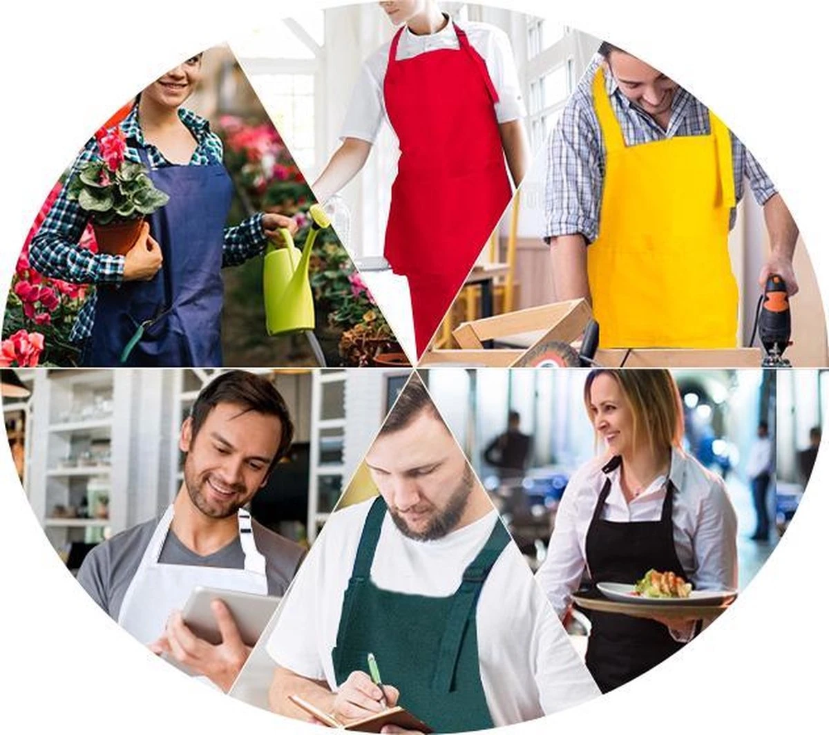 Schortenwinkel - Professioneel Keukenschort - Kookschort - Horeca - Zwart 8 Schortenwinkel - Professioneel Keukenschort - Kookschort - Horeca - Zwart - Afbeelding 6