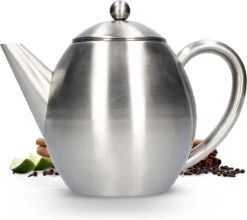 Vaja Valerie - Theepot Met Filter - Dubbelwandig - RVS - 1.2L 20 Vaja Valerie - Theepot Met Filter - Dubbelwandig - RVS - 1.2L -Woonkeuken Winkel 1200x1068