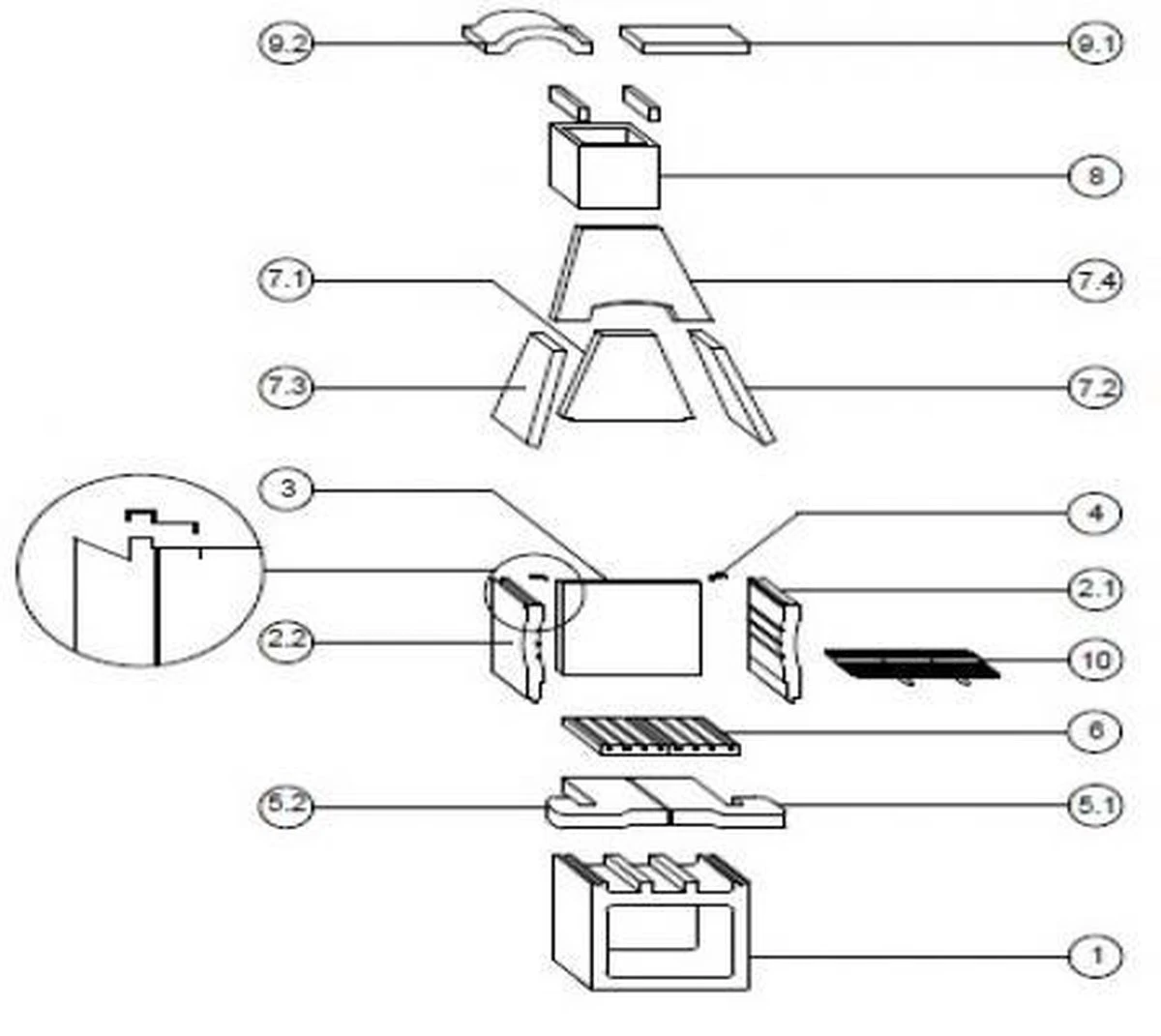 Integard Tuinhaard Houtskoolbarbecue Beton Nr. 9 4 Integard Tuinhaard Houtskoolbarbecue Beton Nr. 9 - Afbeelding 2