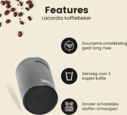 LaCardia Koffiebeker To Go Premium Zwart – Thermosbeker – Theebeker – 380ML – Herbruikbaar 14 LaCardia Koffiebeker To Go Premium Zwart – Thermosbeker – Theebeker – 380ML – Herbruikbaar -Woonkeuken Winkel 1200x1090