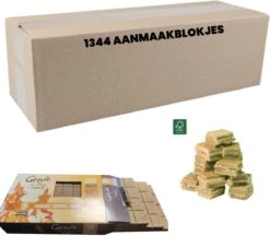 Bestsellers 18 Genie Du Feu Aanmaakblokjes Bruin - 1344 Stuks - Voordeel Verpakking