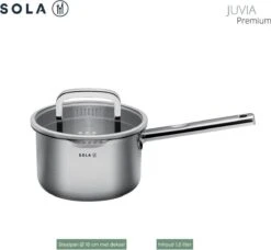 Sola Pannenset Juvia - 4 Delig - Ø 16,16,18,20 Cm - Zilver - RVS - Sandwichbodem 33 Sola Pannenset Juvia - 4 Delig - Ø 16,16,18,20 Cm - Zilver - RVS - Sandwichbodem -Woonkeuken Winkel 1200x1110 1