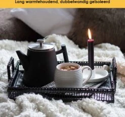 Silberthal - Theepot Met Filter - 1 L - RVS Dubbelwandig - Zwart - Cadeau 12 Silberthal - Theepot Met Filter - 1 L - RVS Dubbelwandig - Zwart - Cadeau -Woonkeuken Winkel 1200x1123 1