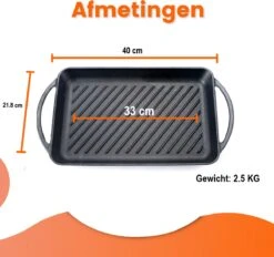 Kicinn Grillplaat - Gietijzer - Geëmailleerd - Incl. Accessoires - Ø 33 X 21.8 Cm (LxB) 10 Kicinn Grillplaat - Gietijzer - Geëmailleerd - Incl. Accessoires - Ø 33 X 21.8 Cm (LxB) -Woonkeuken Winkel 1200x1127