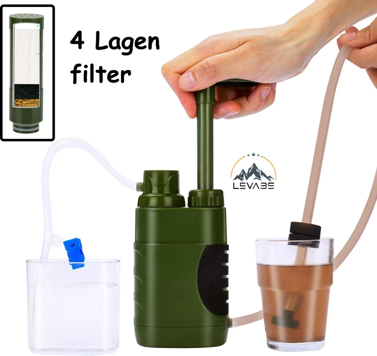Luxe Water Filter Straw Incl. Waterzak - Complete Set - Waterfilter - Waterfles - Waterzuiveraar - Outdoor Life - Survival - BPA-vrij - Filtert 5000LL 2 Luxe Water Filter Straw Incl. Waterzak - Complete Set - Waterfilter - Waterfles - Waterzuiveraar - Outdoor Life - Survival - BPA-vrij - Filtert 5000LL