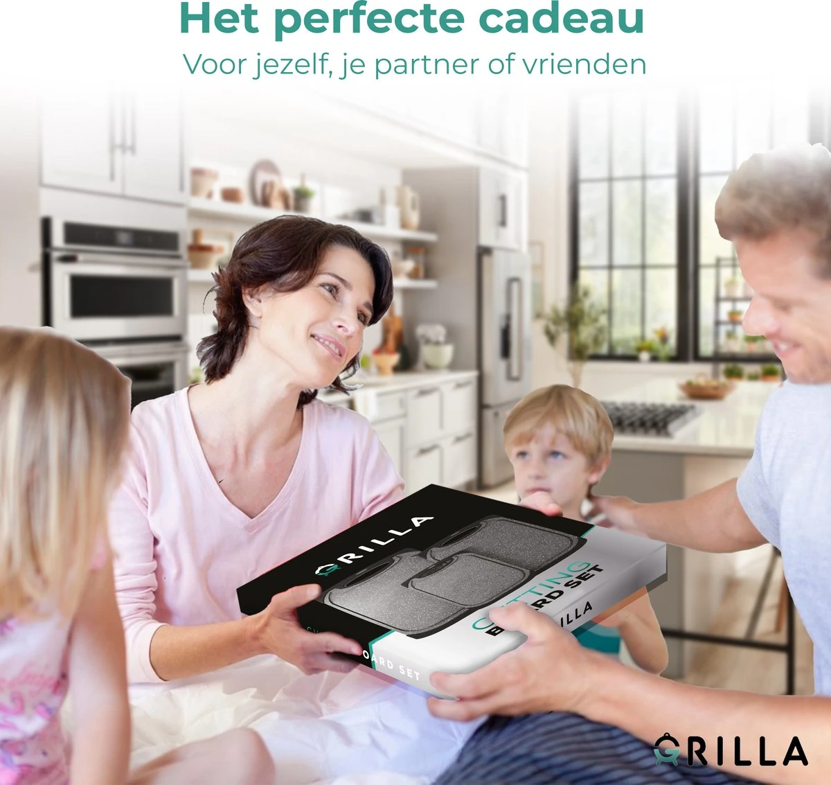 Grilla Snijplankenset - 3 Stuks - Marmer Look - Snijplank Set Kunststof 5 Grilla Snijplankenset - 3 Stuks - Marmer Look - Snijplank Set Kunststof - Afbeelding 3