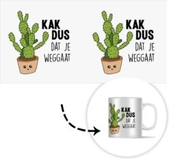 Mok - Koffiemok - Spreuken - Quote - 'Kak Dus Dat Je Weggaat' - Baan - Mokken - 350 ML - Beker - Koffiemokken - Theemok - Mok Met Tekst 10 Mok - Koffiemok - Spreuken - Quote - 'Kak Dus Dat Je Weggaat' - Baan - Mokken - 350 ML - Beker - Koffiemokken - Theemok - Mok Met Tekst -Woonkeuken Winkel 1200x1134