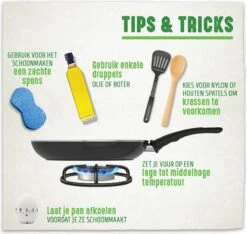 GreenChef Vintage Wokpan 28cm/3.7L - Zwart - Inductie - PFAS-vrij 12 GreenChef Vintage Wokpan 28cm/3.7L - Zwart - Inductie - PFAS-vrij -Woonkeuken Winkel 1200x1135