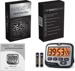 BanGosa® Magnetisch Digitale Kookwekker - Timer - RVS - Keukenwekker Digitaal - Digitale Keuken Timer - Stopwatch Met Magneet -Woonkeuken Winkel 1200x1138 4