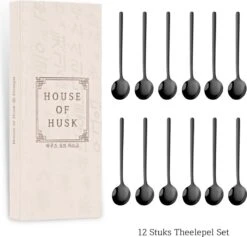 House Of Husk® Theelepels Set - Theelepeltjes - Koffielepels - Koffielepeltjes - RVS - 13cm - 12 Stuks - Zwart 16 House Of Husk® Theelepels Set - Theelepeltjes - Koffielepels - Koffielepeltjes - RVS - 13cm - 12 Stuks - Zwart -Woonkeuken Winkel 1200x1150
