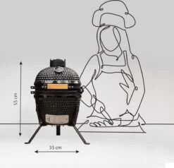 BluMill Kamado BBQ Egg - Kamado 13 Inch - Incl. Vlees Thermometer - Houtskoolbarbecues - Zwart - Ø 27cm 26 BluMill Kamado BBQ Egg - Kamado 13 Inch - Incl. Vlees Thermometer - Houtskoolbarbecues - Zwart - Ø 27cm -Woonkeuken Winkel 1200x1156 2