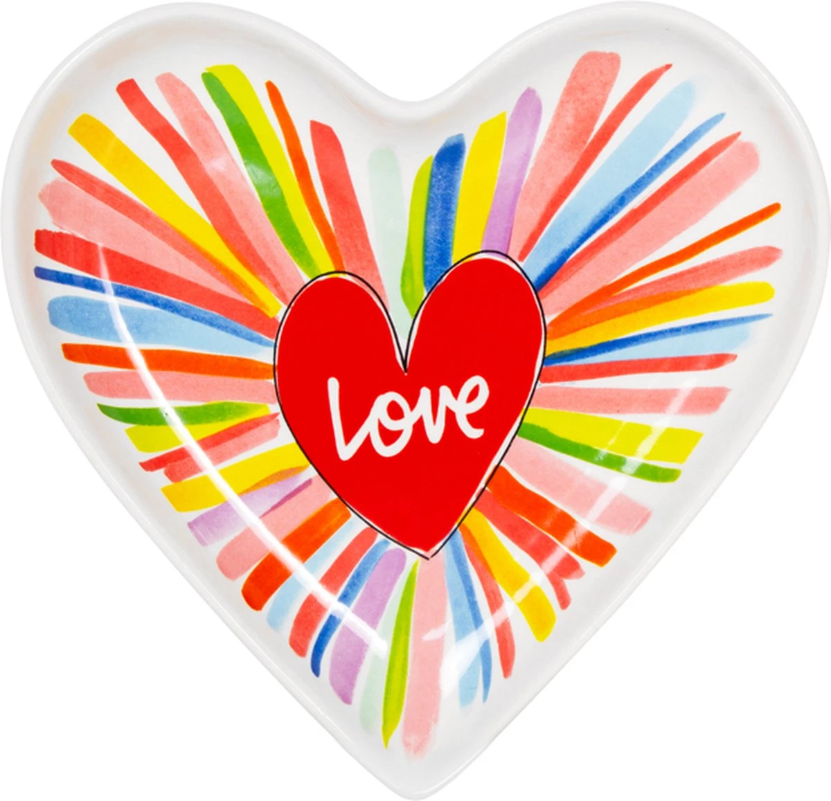 Blond Amsterdam Specials: Love Bord Hart Vorm Regenboog 22cm 3 Blond Amsterdam Specials: Love Bord Hart Vorm Regenboog 22cm