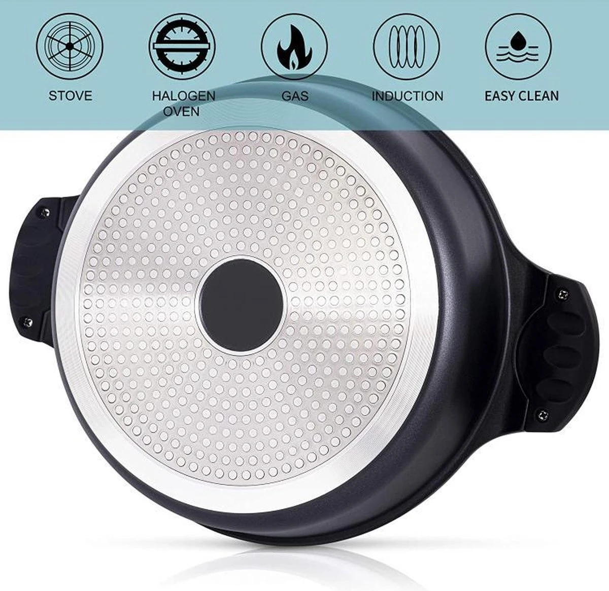 Aluminium Tajine Agadir XL 32 Cm- Geschikt Ook Voor Inductie 6 Aluminium Tajine Agadir XL 32 Cm- Geschikt Ook Voor Inductie - Afbeelding 4