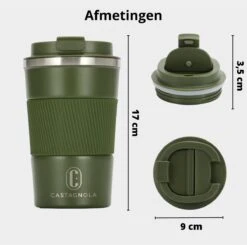Castagnola Design RVS Koffiebeker To Go - Groen - 380ml - Thermosbeker - Theebeker 17 Castagnola Design RVS Koffiebeker To Go - Groen - 380ml - Thermosbeker - Theebeker -Woonkeuken Winkel 1200x1191 4