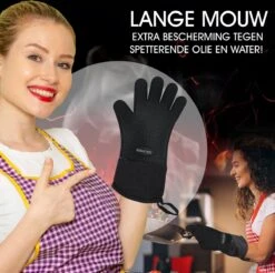 Sense Of Taste Ovenwanten - 2 Stuks - Ovenhandschoenen - Hittebestendig - 230°C - Siliconen - Zwart - Koken - Extra Lang 12 Sense Of Taste Ovenwanten - 2 Stuks - Ovenhandschoenen - Hittebestendig - 230°C - Siliconen - Zwart - Koken - Extra Lang -Woonkeuken Winkel 1200x1196 4