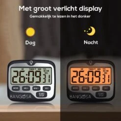 BanGosa® Magnetisch Digitale Kookwekker - Timer - RVS - Keukenwekker Digitaal - Digitale Keuken Timer - Stopwatch Met Magneet -Woonkeuken Winkel 1200x1198 32