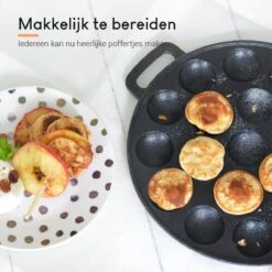 Ocina Poffertjespan – Combo Pack – 19 Poffertjes – Poffertjesmaker – Poffertjespan Inductie – Poffertjespan Electrisch – Gietijzeren Pan - Inclusief Doseerfles, Handvaten, 6x Poffertjesvorken En Invetkwast – Gratis Receptenboek 20 Ocina Poffertjespan – Combo Pack – 19 Poffertjes – Poffertjesmaker – Poffertjespan Inductie – Poffertjespan Electrisch – Gietijzeren Pan - Inclusief Doseerfles, Handvaten, 6x Poffertjesvorken En Invetkwast – Gratis Receptenboek -Woonkeuken Winkel 1200x1198 7