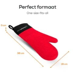 KitchenLove Ovenwanten - 2 Stuks Ovenhandschoenen - Hittebestendig Tot 250 °C - Siliconen - Rood 15 KitchenLove Ovenwanten - 2 Stuks Ovenhandschoenen - Hittebestendig Tot 250 °C - Siliconen - Rood -Woonkeuken Winkel 1200x1200 1006