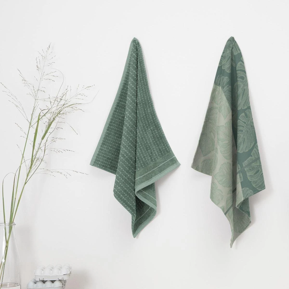 DDDDD Monstera - 2x Theedoek & 2x Keukendoek - Laurel 6 DDDDD Monstera - 2x Theedoek & 2x Keukendoek - Laurel - Afbeelding 4