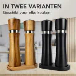 Nimma® Peper En Zoutmolen Set - Incl Navul Lepel - Verstelbare Maalgraad - Acacia Hout 17 Nimma® Peper En Zoutmolen Set - Incl Navul Lepel - Verstelbare Maalgraad - Acacia Hout -Woonkeuken Winkel 1200x1200 1030