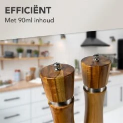 Nimma® Peper En Zoutmolen Set - Incl Navul Lepel - Verstelbare Maalgraad - Acacia Hout 18 Nimma® Peper En Zoutmolen Set - Incl Navul Lepel - Verstelbare Maalgraad - Acacia Hout -Woonkeuken Winkel 1200x1200 1031
