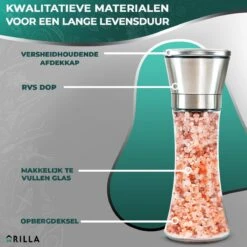 Peper En Zoutmolen Set - RVS Zout En Peperstel - Zoutvaatje En Pepermolen - 2 In 1 12 Peper En Zoutmolen Set - RVS Zout En Peperstel - Zoutvaatje En Pepermolen - 2 In 1 -Woonkeuken Winkel 1200x1200 1046