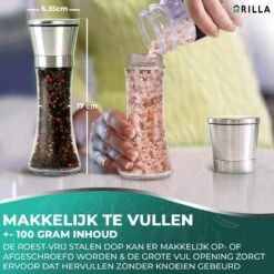 Peper En Zoutmolen Set - RVS Zout En Peperstel - Zoutvaatje En Pepermolen - 2 In 1 13 Peper En Zoutmolen Set - RVS Zout En Peperstel - Zoutvaatje En Pepermolen - 2 In 1 -Woonkeuken Winkel 1200x1200 1047