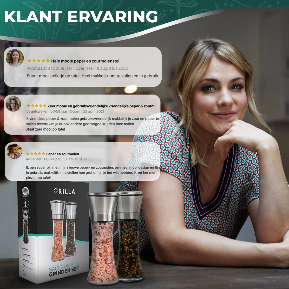 Peper En Zoutmolen Set - RVS Zout En Peperstel - Zoutvaatje En Pepermolen - 2 In 1 9 Peper En Zoutmolen Set - RVS Zout En Peperstel - Zoutvaatje En Pepermolen - 2 In 1 - Afbeelding 7