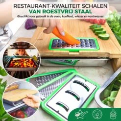 Ecowize 3-in-1 Bamboe Snijplank Met Opvangbak - Snijplank Hout Incl. 3 Roestvrijstalen Opvangbakjes Met Bamboe Deksel, 4 Inzetbare Raspen - Groentesnijder, Hakblok, Borrelplank, Tapasplank, Broodplank - 40x30cm - Duurzaam Cadeau 12 Ecowize 3-in-1 Bamboe Snijplank Met Opvangbak - Snijplank Hout Incl. 3 Roestvrijstalen Opvangbakjes Met Bamboe Deksel, 4 Inzetbare Raspen - Groentesnijder, Hakblok, Borrelplank, Tapasplank, Broodplank - 40x30cm - Duurzaam Cadeau -Woonkeuken Winkel 1200x1200 1065