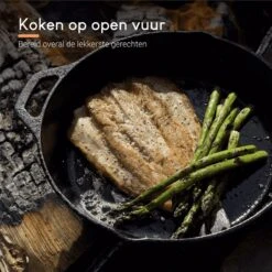 Ocina Gietijzeren Pan – ø30,5cm - Skillet - Koekenpan – Hapjespan – Koekenpan Inductie – Koekenpannenset - Gietijzeren Pan Bbq - Gietijzer -Woonkeuken Winkel 1200x1200 12