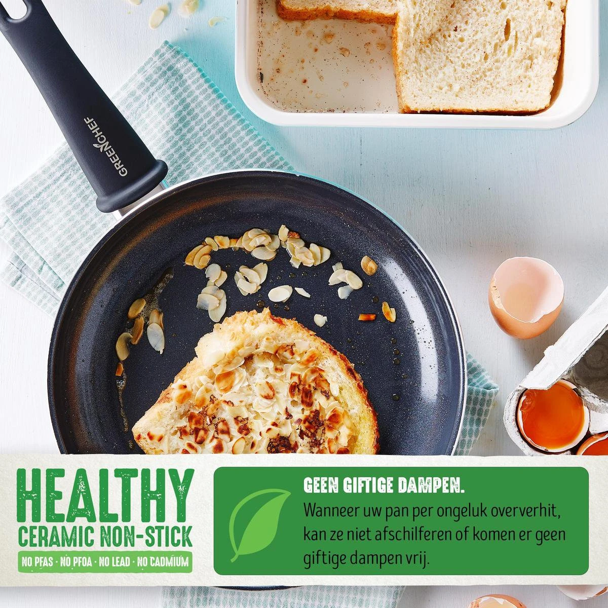 GreenChef Soft Grip Pannenset - 10-Delig - Keramisch - Inductie 6 GreenChef Soft Grip Pannenset - 10-Delig - Keramisch - Inductie - Afbeelding 4