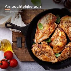 Ocina Gietijzeren Pan – ø30,5cm - Skillet - Koekenpan – Hapjespan – Koekenpan Inductie – Koekenpannenset - Gietijzeren Pan Bbq - Gietijzer -Woonkeuken Winkel 1200x1200 13