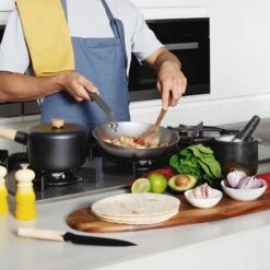 DeBuyer Mineral B Element Koekenpan - Zilver - Rond - Ø 28 Cm -Woonkeuken Winkel 1200x1200 132