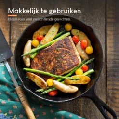 Ocina Gietijzeren Pan – ø30,5cm - Skillet - Koekenpan – Hapjespan – Koekenpan Inductie – Koekenpannenset - Gietijzeren Pan Bbq - Gietijzer -Woonkeuken Winkel 1200x1200 14