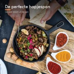 Ocina Gietijzeren Pan – ø30,5cm - Skillet - Koekenpan – Hapjespan – Koekenpan Inductie – Koekenpannenset - Gietijzeren Pan Bbq - Gietijzer -Woonkeuken Winkel 1200x1200 15